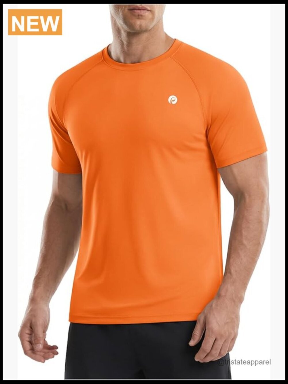 UPF 50+ Quick Dry Athletic Gym Tee Short Sleeve Running Cooling Swimming T-Shirt